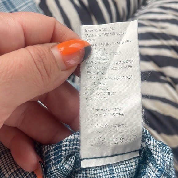 Leslie Fay Vintage Plaid Button Down Skirt Set Blue 12 - Picture 6 of 9